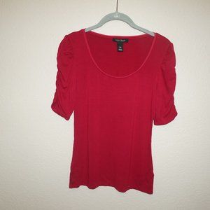 WHBM Red Half sleeved blouse